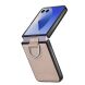 Защитный чехол Deexe Litchi Ring Case для Samsung Galaxy Flip 8 - Khaki (423527K). Фото 4 из 11