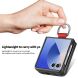Защитный чехол Deexe Litchi Ring Case для Samsung Galaxy Flip 8 - Orange (423527O). Фото 11 из 11