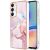 Защитный чехол Deexe Marble Style для Samsung Galaxy A05s (A057) - Rose Gold: фото 1 из 6
