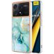 Защитный чехол Deexe Marble Style для Xiaomi Poco X6 Pro - Green (345857G). Фото 1 из 6