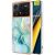 Защитный чехол Deexe Marble Style для Xiaomi Poco X6 Pro - Green: фото 1 из 6