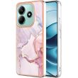 Защитный чехол Deexe Marble Style для Xiaomi Redmi Note 14 Pro 5G / Note 14 Pro Plus / Poco X7 - Rose Gold (373258RG)