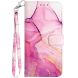 Защитный чехол Deexe Marble Wallet для Xiaomi Redmi Note 12S - Pink / Purple / Gold (327028P). Фото 5 из 8