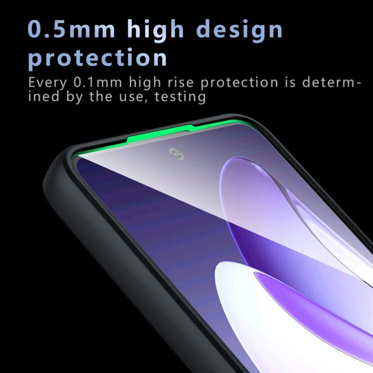 Защитный чехол Deexe Matte Skin для OPPO Reno 13 F/FS 5G - Black: фото 6 из 14