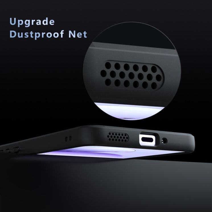 Защитный чехол Deexe Matte Skin для OPPO Reno 13 F/FS 5G - Black: фото 5 из 14