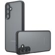 Защитный чехол Deexe Matte Skin для Samsung Galaxy A16 (A165) - Transparent / Black (365284H)
