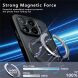 Защитный чехол Deexe Matte Skin Kickstand with MagSafe для Xiaomi 17T Pro - Transparent Black (422348TB). Фото 8 из 16