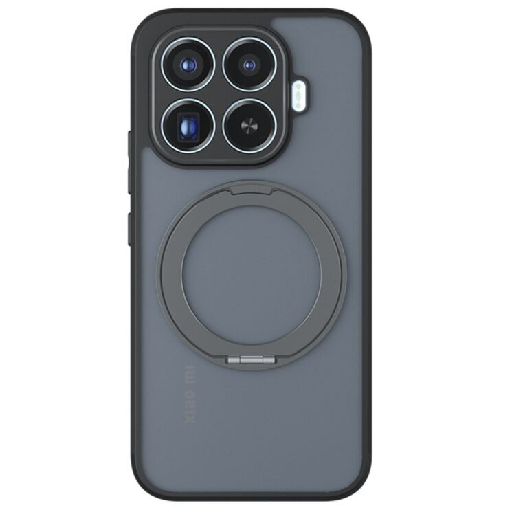 Защитный чехол Deexe Matte Skin Kickstand with MagSafe для Xiaomi 17T Pro - Transparent Black (422348TB) Защитный чехол Deexe Matte Skin Kickstand with MagSafe для Xiaomi 17T Pro - Transparent Black: фото 2 из 16