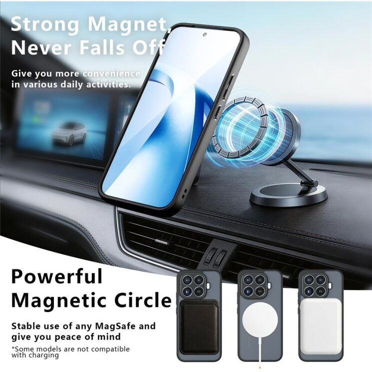Защитный чехол Deexe Matte Skin Kickstand with MagSafe для Xiaomi 17T Pro - Transparent Black (422348TB) Защитный чехол Deexe Matte Skin Kickstand with MagSafe для Xiaomi 17T Pro - Transparent Black: фото 11 из 16