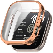 Захисний чохол Deexe Protective Frame для Xiaomi Amazfit Bip 6 - Rose Gold: фото 1 з 10