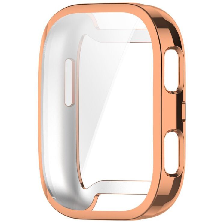 Захисний чохол Deexe Protective Frame для Xiaomi Amazfit Bip 6 - Rose Gold: фото 4 з 10