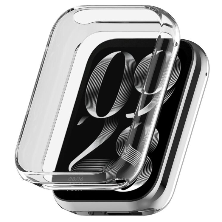 Защитный чехол Deexe Protective Frame для Xiaomi Mi Smart Band 8 Pro - Transparent: фото 1 из 8