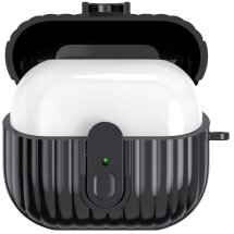 Захисний чохол Deexe Ridge Guard для Samsung Galaxy Buds 3 / Buds 3 Pro - Black: фото 1 з 3