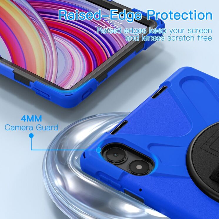 Защитный чехол Deexe Rotation Hybrid для Xiaomi Redmi Pad Pro / Poco Pad - Red: фото 11 из 14