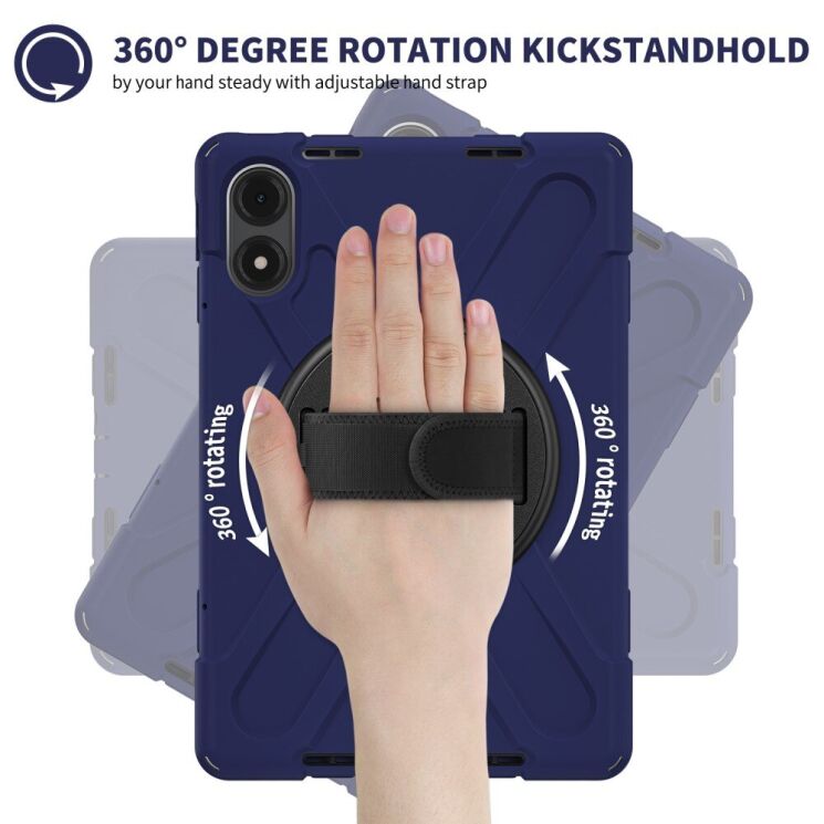 Защитный чехол Deexe Rotation Hybrid для Xiaomi Redmi Pad Pro / Poco Pad - Red: фото 3 из 14