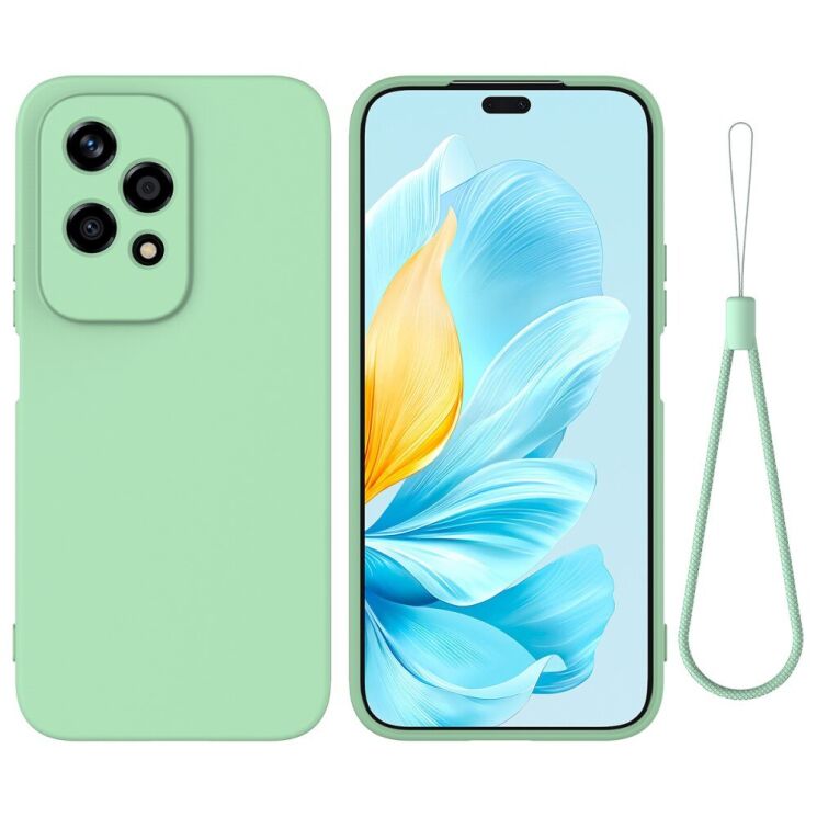 Защитный чехол Deexe Silicone Case для Honor 200 Lite - Green: фото 1 из 8