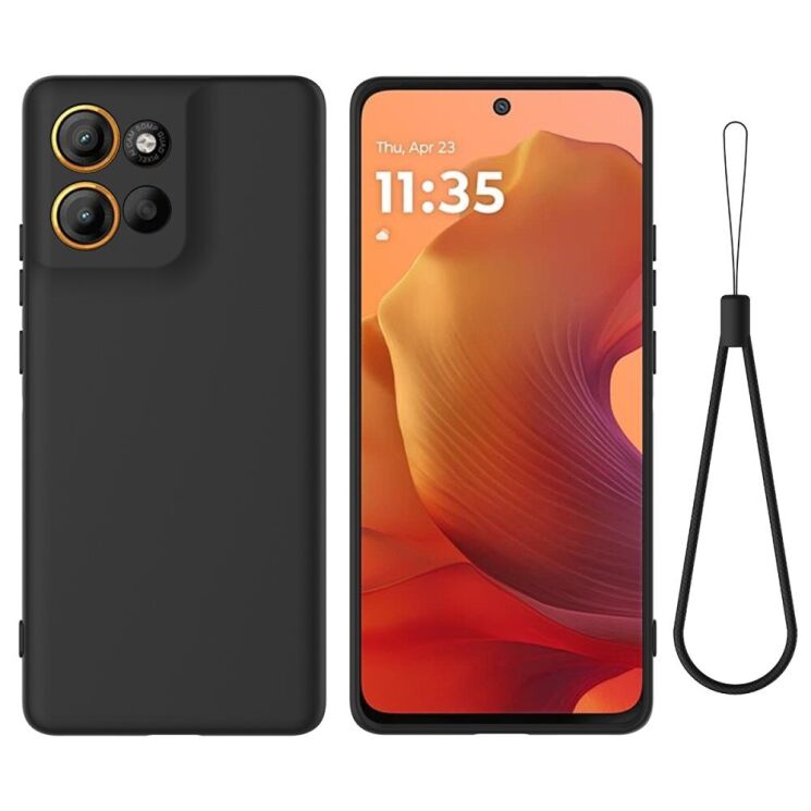 Защитный чехол Deexe Silicone Case для Motorola Moto G15 - Black: фото 1 из 8