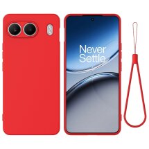 Защитный чехол Deexe Silicone Case для OnePlus Nord 4 - Red: фото 1 из 8