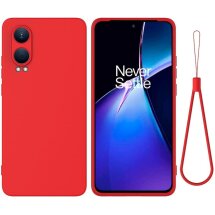 Защитный чехол Deexe Silicone Case для OnePlus Nord CE 4 Lite - Red: фото 1 из 8