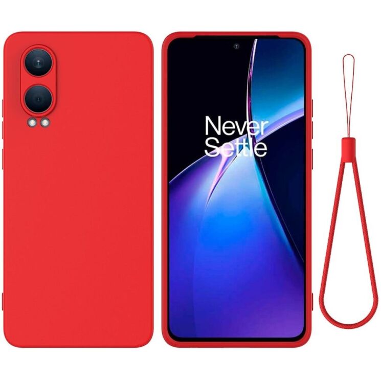 Защитный чехол Deexe Silicone Case для OnePlus Nord CE 4 Lite - Red: фото 1 из 8