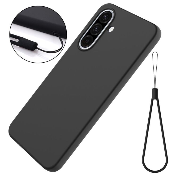 Силиконовый (TPU) чехол Deexe Silicone Case для Samsung Galaxy A56 (A566) - Black: фото 2 из 8