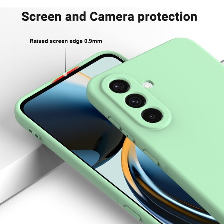 Защитный чехол Deexe Silicone Case для Samsung Galaxy A56 (A566) - Black: фото 5 из 8