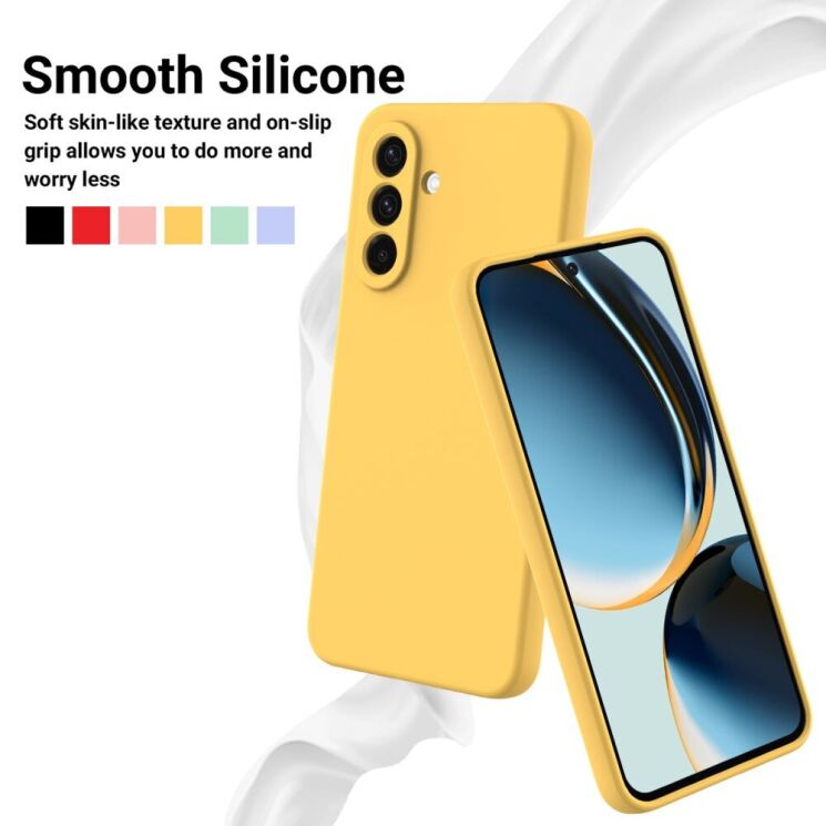 Защитный чехол Deexe Silicone Case для Samsung Galaxy A56 (A566) - Black: фото 4 из 8