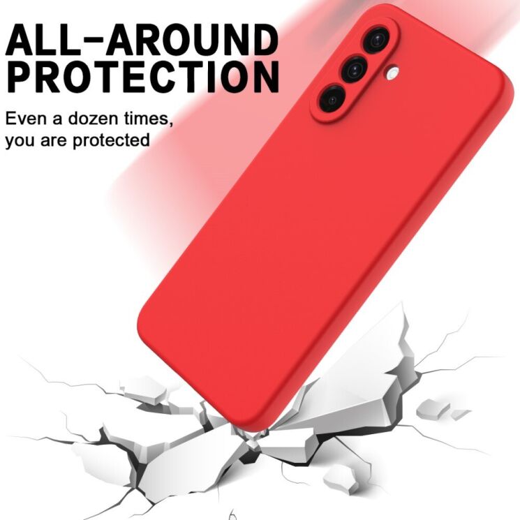 Защитный чехол Deexe Silicone Case для Samsung Galaxy A56 (A566) - Black: фото 6 из 8