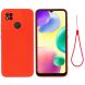 Захисний чохол Deexe Silicone Case для Xiaomi Redmi 10A - Red (298535R). Фото 2 з 7