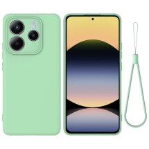 Защитный чехол Deexe Silicone Case для Xiaomi Redmi Note 14 5G - Green: фото 1 из 8