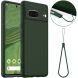 Защитный чехол Deexe Silicone Case with MagSafe для Google Pixel 7 - Dark Green (308376DG). Фото 1 из 9