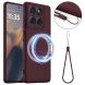 Защитный чехол Deexe Silicone Case with MagSafe для Motorola Edge 70 Fusion - Wine Red (409523WR). Фото 1 из 9