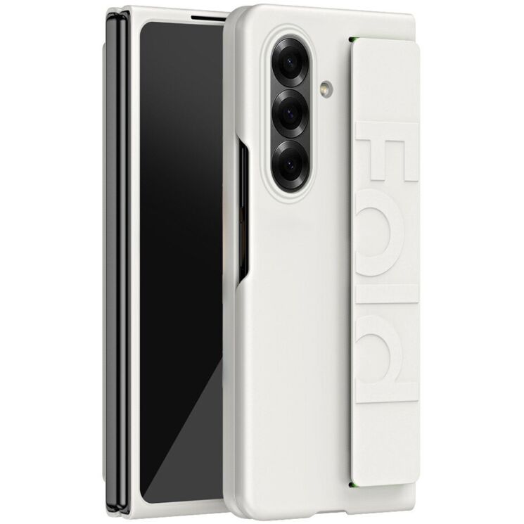 Захисний чохол Deexe Silicone Grip для Samsung Galaxy Fold 7 - White: фото 1 з 7