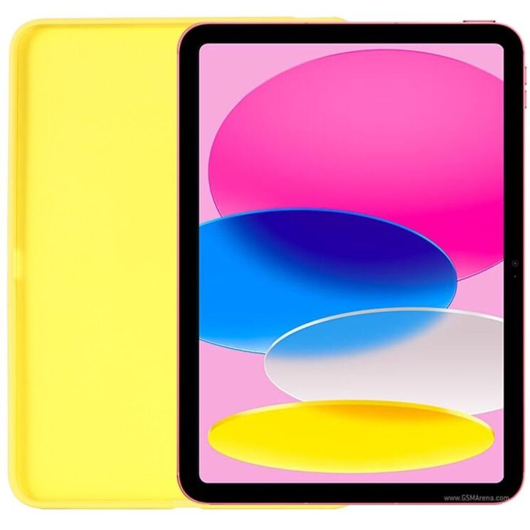 Захисний чохол Deexe Silicone Shell для Apple iPad 10.9 (2022) / iPad 11 (2025) - Yellow: фото 3 з 9