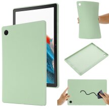 Защитный чехол Deexe Silicone Shell для Samsung Galaxy Tab A8 10.5 (X200/205) - Green: фото 1 из 12