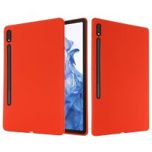 Захисний чохол Deexe Silicone Shell для Samsung Galaxy Tab S9 Ultra (X910/916) - Red: фото 1 з 9
