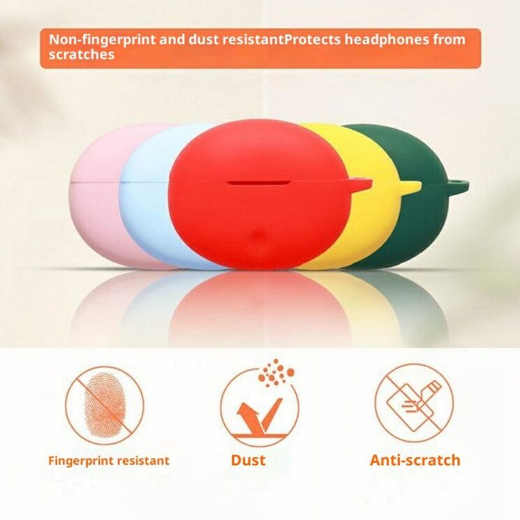 Защитный чехол Deexe Silicone Sleeve для Oppo Enco Air 5 Pro - Dark Blue: фото 10 из 11