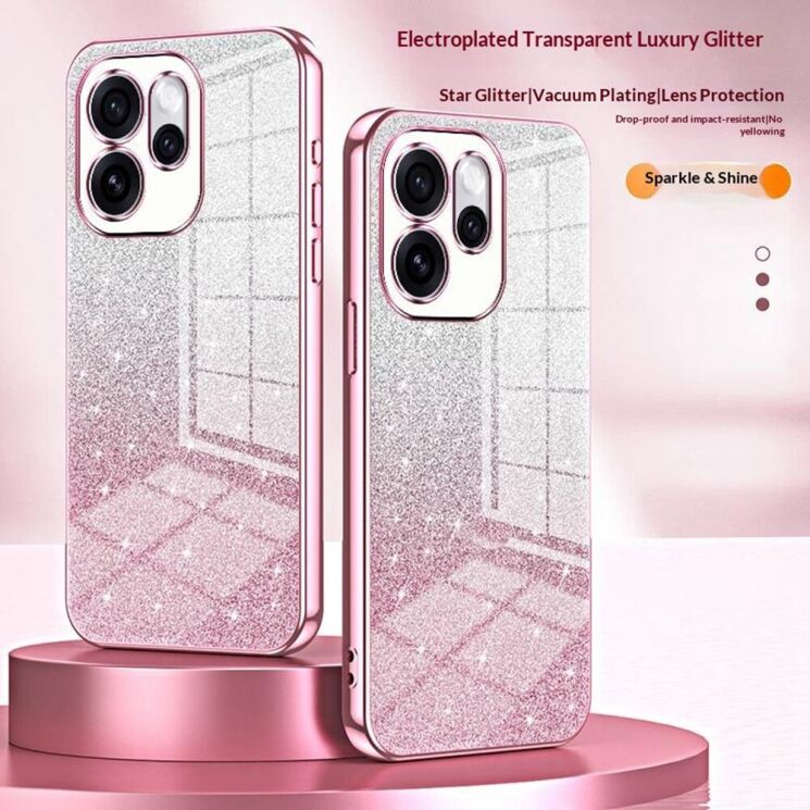 Защитный чехол Deexe Sparkles Cover для OPPO Reno 15 Pro - Pink: фото 3 из 7