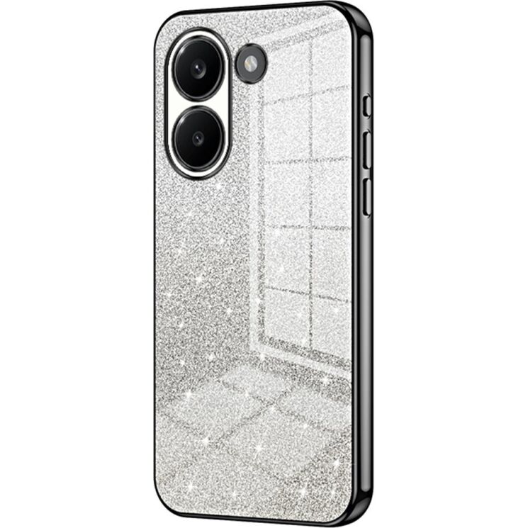 Защитный чехол Deexe Sparkles Cover для Xiaomi Poco X8 Pro - Black: фото 1 из 7