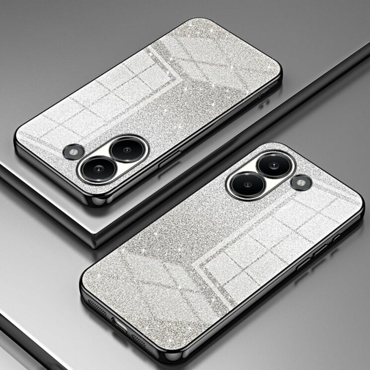 Защитный чехол Deexe Sparkles Cover для Xiaomi Poco X8 Pro - Black: фото 2 из 7