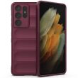 Защитный чехол Deexe Terra Case для Samsung Galaxy S21 Ultra (G998) - Wine Red (300917WR)