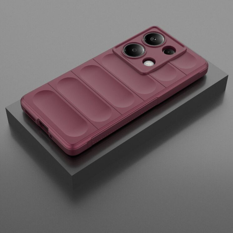 Защитный чехол Deexe Terra Case для Xiaomi Redmi Note 14S - Wine Red: фото 3 из 6