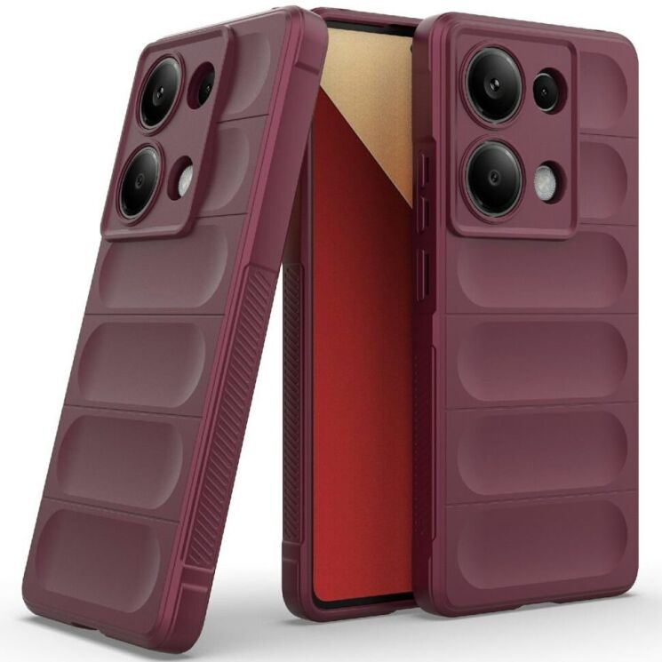 Защитный чехол Deexe Terra Case для Xiaomi Redmi Note 14S - Wine Red: фото 2 из 6