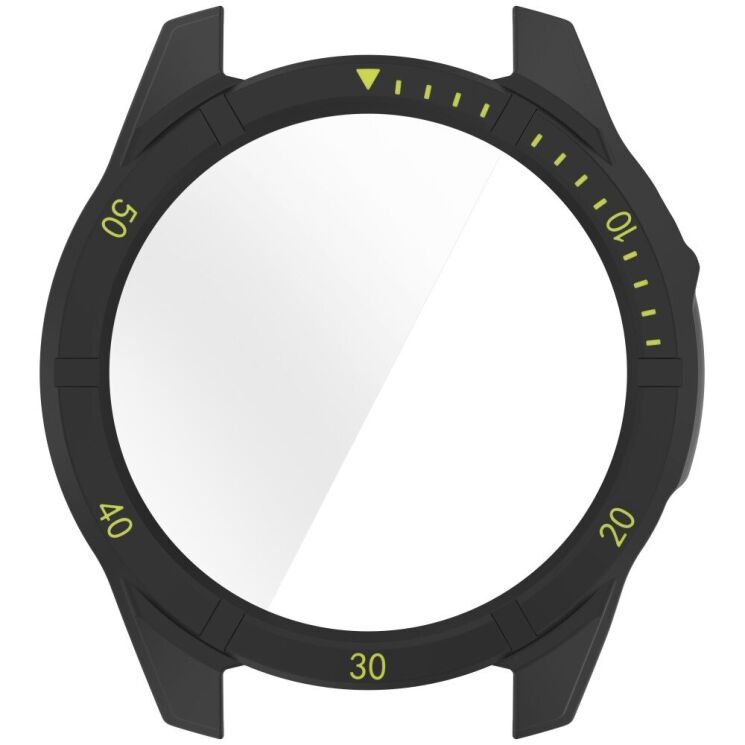 Защитный чехол Deexe Watch Case для Garmin Fenix 8 (43mm) - Black / Green: фото 4 из 7