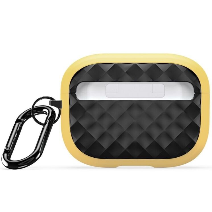 Захисний чохол DUX DUCIS PECC Series для Apple AirPods Pro 2 - Yellow / Black: фото 1 з 18