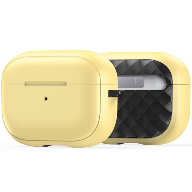 Защитный чехол DUX DUCIS PECC Series для Apple AirPods Pro 2 - Yellow / Black: фото 2 из 18