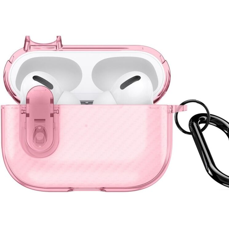 Защитный чехол DUX DUCIS PECK Series для Apple AirPods Pro 2 - Pink: фото 1 из 19