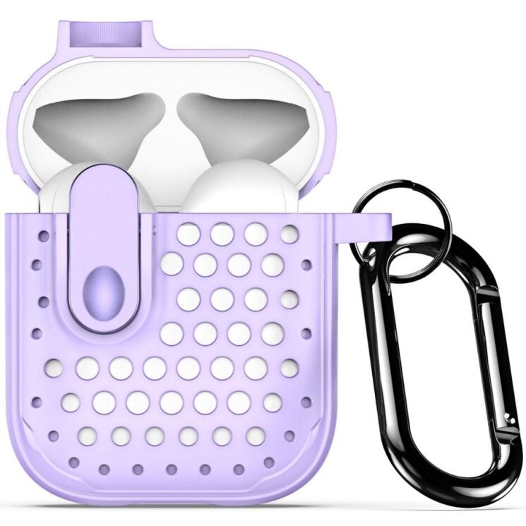 Защитный чехол DUX DUCIS PECM Series для Apple AirPods 1 / 2 - Purple: фото 1 из 19