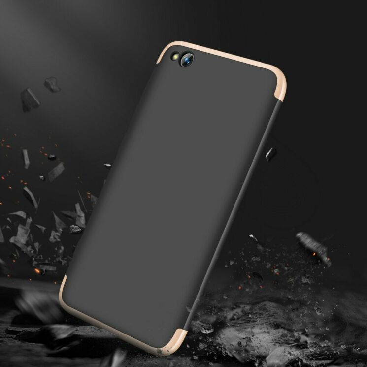 Защитный чехол GKK Double Dip Case для Xiaomi Redmi Go - Gold / Black: фото 5 из 10