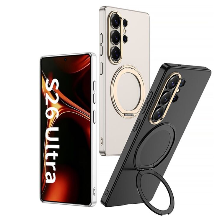 Защитный чехол GKK Magnetic Kickstand для Samsung Galaxy S26 Ultra - Black: фото 3 из 8